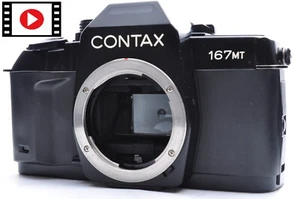 Contax 167MT 35mm SLR Film Camera Body Only Black Exc+5 From Japan #2821 - Imagen 1 de 18