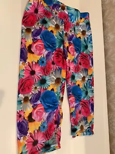 Justice Girls Size 5 Floral Polyester/Spandex Bike Shorts - Picture 1 of 3