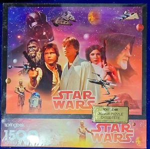 Star Wars "Eine neue Hoffnung" 1500 Teile Springbock Puzzle Hallmark versiegelt Neu im Karton - Bild 1 von 2