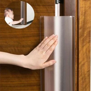 Clear Child Safety Door Hinge Protector Cover Pinch Guard Baby Security UK~ - Picture 1 of 13