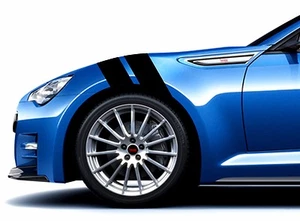 NEW 4" Fender Hash Bars vinyl Racing Stripes Sport Decals (Fits Subaru BRZ) - Picture 1 of 29