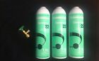 Refrigerant R 22 105oz = 6.54lbs Valve is Included!! THREE CANS / FAST SHIPPING