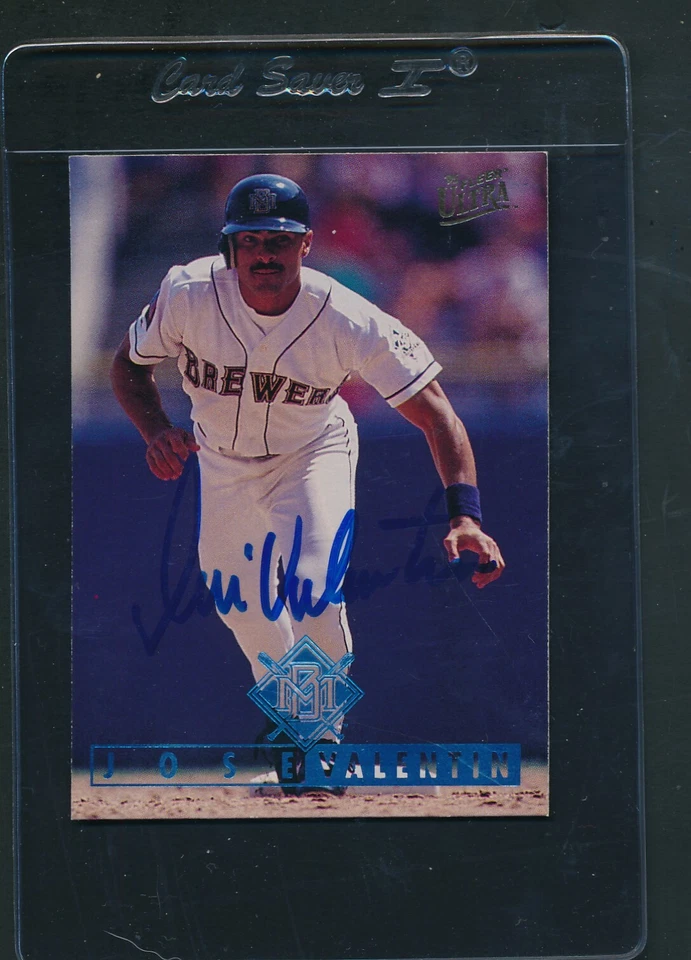 1995 Fleer Ultra #69 Jose Valentin Brewers Signed Auto *C6180 - Image 1 of 1
