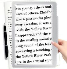 Large 5X Full Book Page Magnifying Glass for Reading Viewing Area Mag