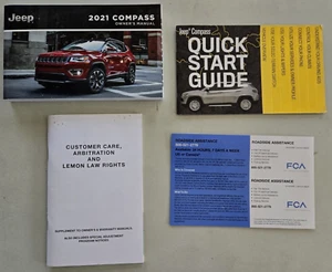 2021 Jeep Compass User Guide, Owner Manual Supplements ~ OEM Original ~ - Picture 1 of 5
