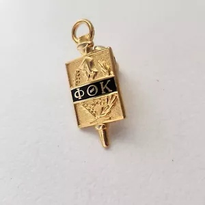 Phi Theta Kappa ΦΘΚ Fraternity Honor Society Key Lapel Pin * mt1 - Picture 1 of 8