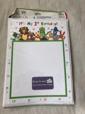 Baby Einstein Party Express from Hallmark 8 1st Birthday Invitations New - Image 1 of 2