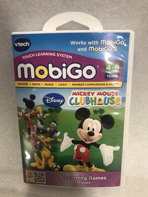 Vtech Mobigo Disney’s Mickey Mouse Clubhouse Math Learning game Preowned - Image 1 of 3