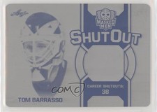2017 Leaf Men Shut Out Printing Plate Black 1/1 Tom Barrasso #SO-TB1 HOF 2d8
