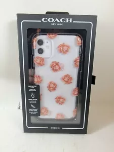 Coach Hülle Dreamy Peony Clear Glitter iPhone 11 Pro Rosegold Floral Blumen Neu - Bild 1 von 9