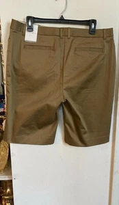 NWT Fashion Bug Women's Brown Cotton Blend Stretch Short Size 14, MSRP $50 - Picture 1 of 3