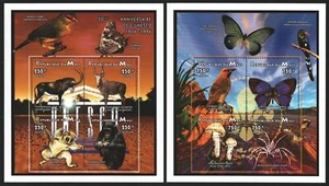 Malí 1996 - Mi-Nr. 1664-1667 A & 1684-1687 A ** - MNH - Animales salvajes / Animales salvajes - Imagen 1 de 1