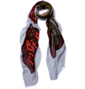 Bufanda tapiz vintage micromodal Blue Pacific Wine Time - Imagen 1 de 4