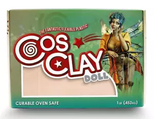 Cosclay Puppe - warmbeige - mittelfest - flexibler Polymerton (1 Pfund) - Bild 1 von 3