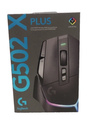 Logitech G502 X PLUS Wireless Gaming Mouse - Black - SEALED - Image 1 of 4