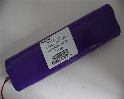 Bombax Akkupack 9,6V/4500mAh SubC L4x2 Racing Tamiya Sender - Bild 1 von 1
