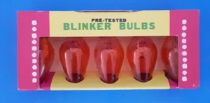 Vintage C-7 1/2 Blinker Bulb Replacement Christmas Tree holiday Light Orange E7 - Picture 1 of 3