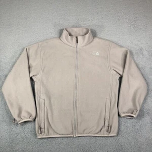 The North Face Sweatshirt Girls Large Grey Long Sleeve 1/4 Zip Fleece Pullover - Picture 1 of 14