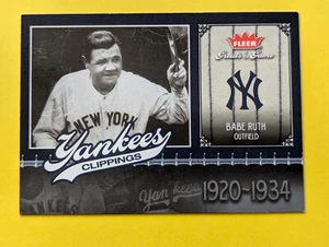 2006 Fleer Basebal Greats of the Game #NYY-BR Babe Ruth  New York Yankees ... 21 - Imagen 1 de 2
