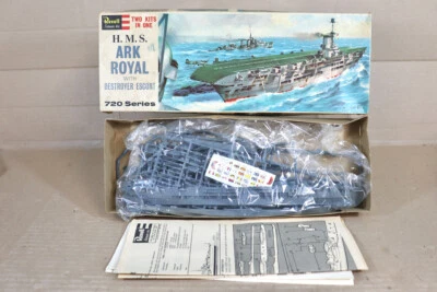 REVELL H-483 WWII HMS ARK ROYAL AIRCRAFT CARRIER & DESTROYER ESCORT oa - Image 1 of 4