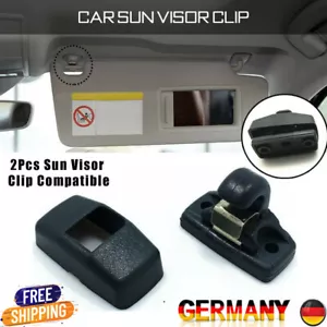 2X Halter Sonnenblende Für VW Lupo Golf 4 EOS Passat Polo Touran Jetta Schwarz + - Bild 1 von 12