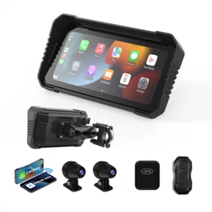 Motorcycle Carplay 6.25" Ips Touch Screen Navigator Waterproof Bluetooth - Picture 1 of 8
