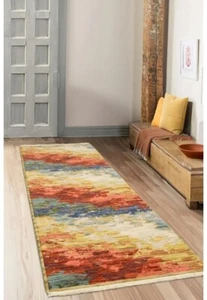 Modern Style Rugs Nomadic Multi Blends Abstract Colours Area Rug Free Delivery - Picture 1 of 20