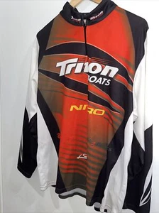 TEAM TRITON BOATS MERCURY MENS SIZE X L POLYESTER 1/4 ZIP SHIRT Long Sleeve - Picture 1 of 7
