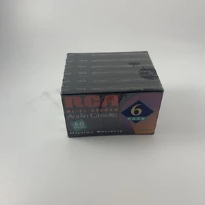 RCA 6 Pack of HiFi Stereo Audio 60 Minute Cassettes Factory Sealed Vintage  - Picture 1 of 9