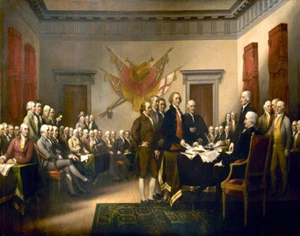 Estampado de la Declaración de Independencia de John Trumbull 11 x 14 - Imagen 1 de 3