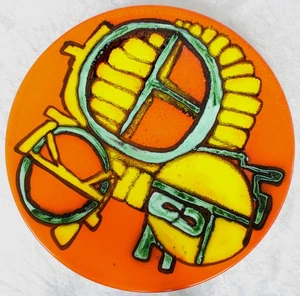 Cargador Poole Pottery Delphis grande - Carol Cutler años 70 FREEPOST - Imagen 1 de 7