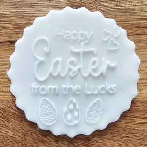 Debosser de Pascua personalizado | Sello de galletas de galletas fondant glaseado decoración - Imagen 1 de 5