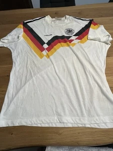 DFB Trikot, Deutschland Trainingsshirt, Nationalmannschaft, Adidas, 1990 - Bild 1 von 9