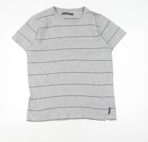 French Connection Men's Grey XL Striped T-Shirt - Picture 1 of 12