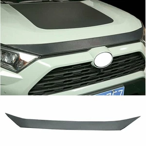 New For 2019-25 Toyota RAV4 Carbon Fiber Style Front Engine Hood Grille Sticker - Picture 1 of 5