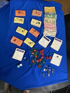 Monopoly 1936 Game Parts Pieces Monopoly Money Cards And Property Cards Vintage  - Picture 1 of 7