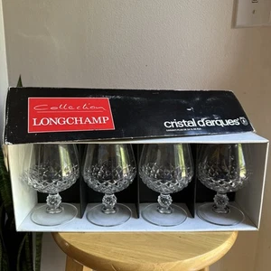 Longchamp Cristal D'Arques Brandy Gläser 32 cl 10,75 oz. New Old Stock 4er Set - Bild 1 von 9