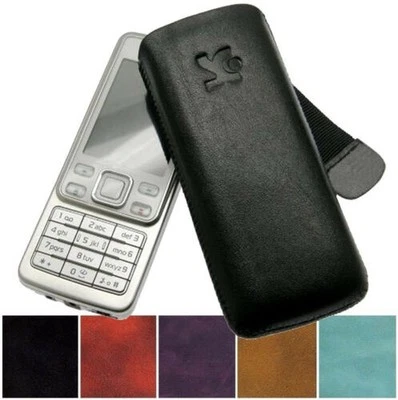 Nokia 8800 Borsa In Vera Pelle Custodia Case Cover - Immagine 1 di 4
