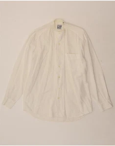GAP Mens Shirt Small White Linen DR33 - Picture 1 of 3