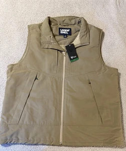 LANDS END Vivo Down Vest Brown Outdoor Hiking Men's Size XL 46-48 New w/ Tags - Picture 1 of 15