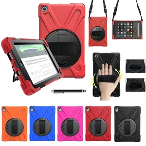 Amazon Kindle fire7/ HD 8/ HD 10 11th Shockproof Hybrid Rubber Tablet Case Cover - Picture 1 of 20