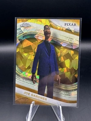 2025 Topps Chrome Disney Sapphire Joe Gardener Gold Refractor /50 Soul - Image 1 of 2