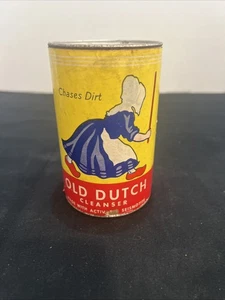Vintage ungeöffnet Old Dutch Girl Reiniger Reiniger Dose Windmühle ~ Seismotit 14 Unzen - Bild 1 von 3