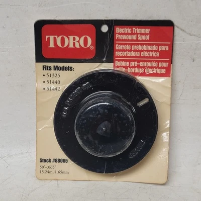 Carrete preenrollado recortador de cuerda eléctrico Toro # 88005 OEM.  50' de .065" línea NOS Foto 1 de 4
