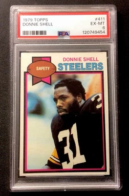 1979 Topps #411 Donnie Shell! PSA EX-MT 6! Rookie Card! ENN Cards - Image 1 of 2