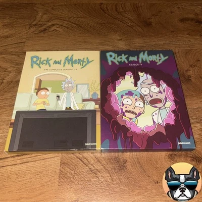 Rick and Morty (DVD) Seasons 1-4 with Slipcovers - Tested! - Image 1 of 4