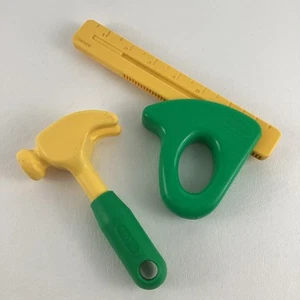 Little Tikes Herramientas de Taller Resistentes Regla Cuadrada Deslizante Martillo Fingir De Colección - Imagen 1 de 7
