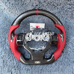 For Lexus IS 250 200 350 200 ISF GS RC F Red Carbon fiber steering wheel W/Trim