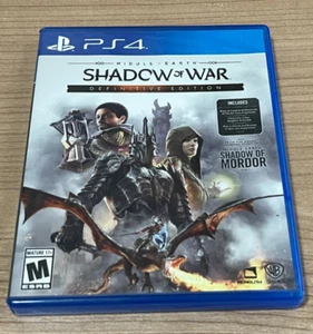 Middle Earth Shadow Of War PS4 Definitive Ed. Playstation Lord of The Rings USED - Picture 1 of 2