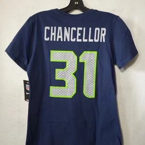 Kam Chancellor Seattle Seahawks Shirt Trikot #31 Nike Damen Medium Blau Neu mit Etikett  - Bild 1 von 10
